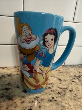 Disney Snow White Tall Blue Ceramic Character Mug
